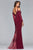 s10007 Lace Embellished Sheath Jersey Dress