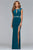 s10009 Cap Sleeve Multi-Cutout Jeweled Gown