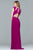 s10009 Cap Sleeve Multi-Cutout Jeweled Gown