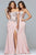 s10022 Floral Sweetheart Sheath Dress