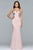 s10022 Floral Sweetheart Sheath Dress