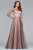 s10023 Floral Applique Sweetheart A-line Dress