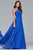 s10024 Plunging Sweetheart Ruched Gown