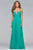 s10024 Plunging Sweetheart Ruched Gown