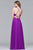 Faviana Halter Neck A-line Dress s10025 In Purple