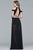 s10032 Two Piece Jeweled High Halter Chiffon Dress