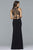 s10033 Two Piece Beaded Trim Jersey Dress