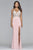 Faviana - Strappy Plunging V-Neckline Jersey Dress s10060 In Pink