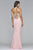 Faviana - Strappy Plunging V-Neckline Jersey Dress s10060 In Pink
