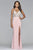 s10060 Plunging V-Neckline Jersey Gown