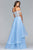 s10062 Beaded Off-Shoulder Two-Piece Organza Gown