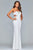 s10064 Floral Embroidered Sweetheart Evening Gown
