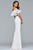 s10070 Two Piece Off-Shoulder Jersey Dress