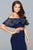s10070 Two Piece Off-Shoulder Jersey Dress
