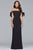 s10075 Off Shoulder Dress with Bow Tie Details