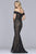 S10109 Lace Off-Shoulder Mermaid Dress With Train