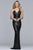 Faviana - ES10112 Gorgeous Allover Sequin Sheath Evening Dress in Black