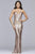 Faviana - ES10112 Gorgeous Allover Sequin Sheath Evening Dress in Gold