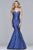 S10118 Strapless Sweetheart Jacquard Mermaid Dress