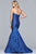 S10118 Strapless Sweetheart Jacquard Mermaid Dress