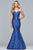 S10118 Strapless Sweetheart Jacquard Mermaid Dress