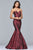 S10118 Strapless Sweetheart Jacquard Mermaid Dress