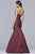 Faviana - Strapless Sweetheart Jacquard Mermaid Dress S10118 In Red