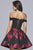 S10158 Two Piece Floral Print A-line Dress