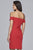 S10167 Crepe Off-Shoulder Sheath Dress