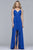 S10173 Surplice Bodice High Low Long Dress