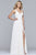 S10177 V-Neck Sleeveless Chiffon Long Dress