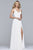 S10177 V-Neck Sleeveless Chiffon Long Dress