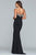 Faviana - S10200 Beaded Tulle Neckline Strapless Jersey Dress in Black