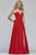 Faviana - S10232E Deep Sweetheart Chiffon A-line Dress in Red
