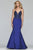 Faviana - S10243 Beaded Plunging V-Neck Mermaid Gown