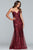 Faviana - S10280 Sequined Sweetheart Mermaid Dress in Red
