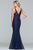 Faviana - S10293 Plunging V-Neck Fitted Mermaid Gown