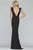 Faviana - S10295 Sequined Lace Plunging V-Neck Evening Gown