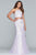 Faviana - S10299 Two Piece Embellished Halter Evening Dress