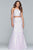 Faviana - S10299 Two Piece Embellished Halter Evening Dress