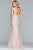Faviana - S10300 Embroidered Tulle Deep Sweetheart Mermaid Dress in Pink