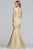 Faviana - S10305 Strapless Metallic Embroidered Mermaid Dress in Gold