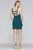 Faviana - S10355 Jewel Neck Jersey Sheath Dress With Cutouts In Green