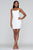 Faviana - S10356 Halter Stretch Jersey Sheath Dress In White