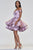 Faviana - S10364 Plunging Off-Shoulder Satin A-line Dress In Purple