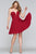 Faviana - S10368 Strapless Sweetheart Solid Chiffon Cocktail Dress In Red