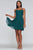 Faviana - S10369 Halter Chiffon A-line Cocktail Dress In Green