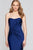 Faviana - S10381 Long Stretch Charmeuse Dress In Blue