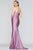 Faviana - S10382 Strapless Ruched Trumpet Gown With Train In Purple