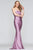 Faviana - S10382 Strapless Ruched Trumpet Gown With Train In Purple